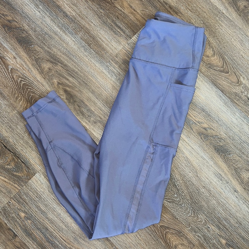 90 Degree By Reflex Purple Workout Leggings Size Small
